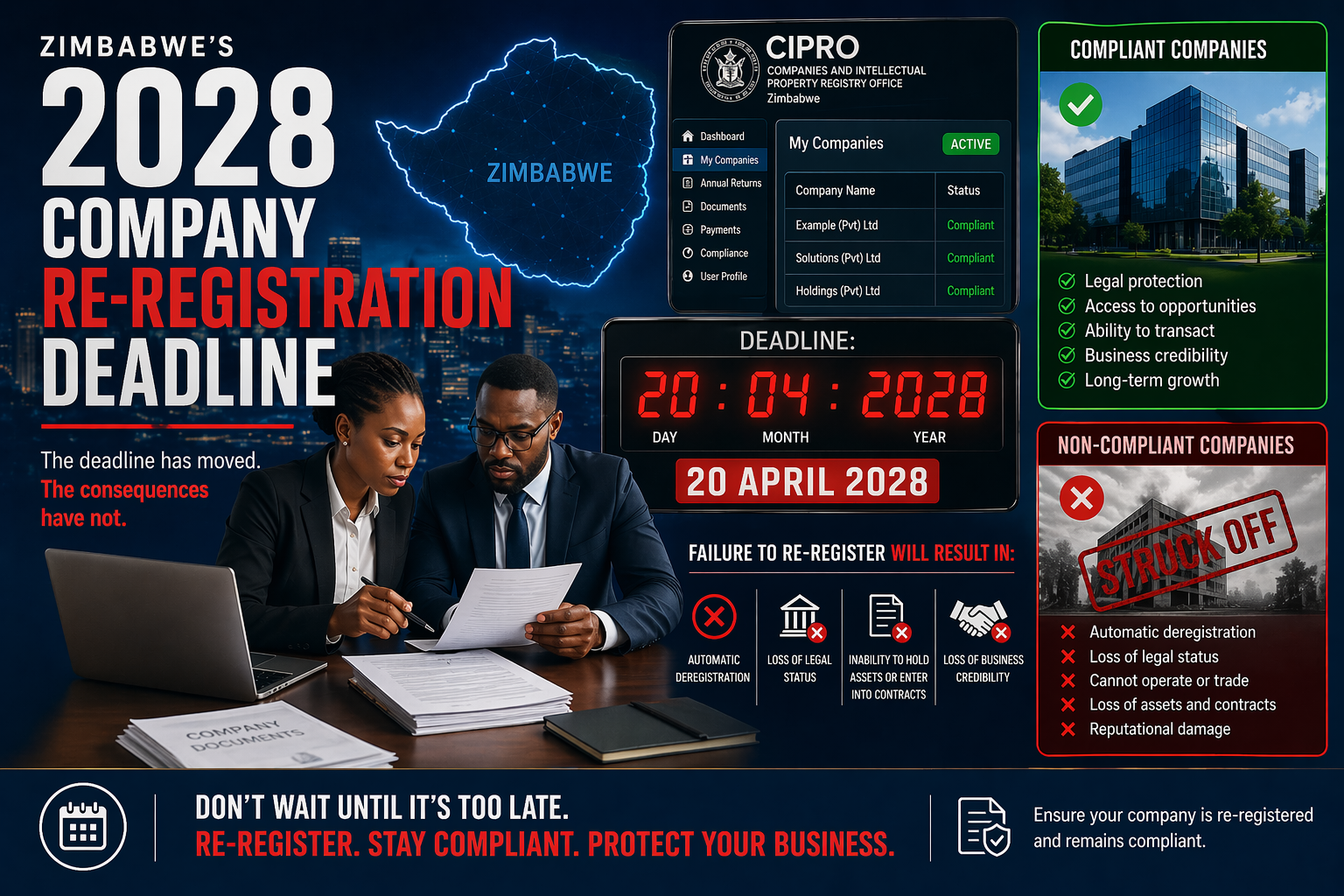 Your Top 10 Questions on Zimbabwe’s 2028 Company Re-Registration Deadline, Answered